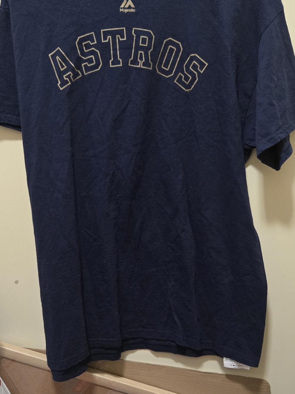 Majestic Navy Astros Short-Sleeve Team Tee